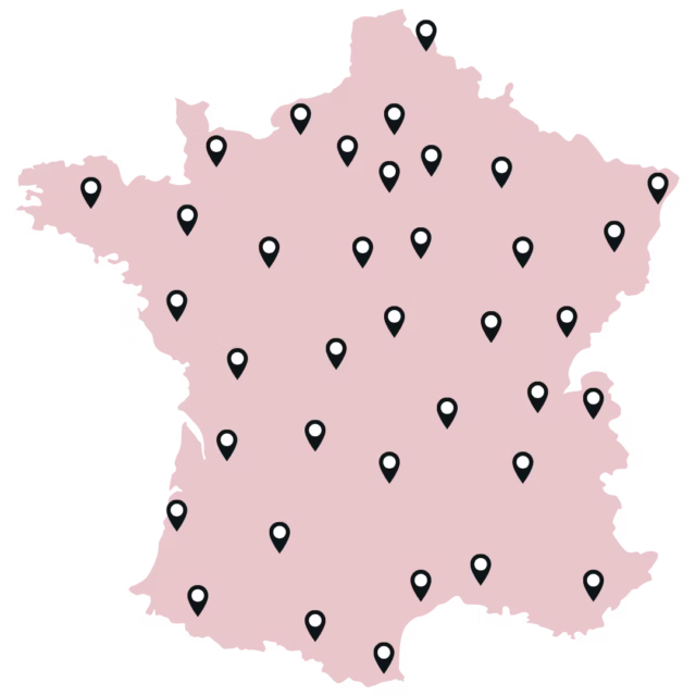 carte des ambassadrices Fée du tri, home organiser en France
